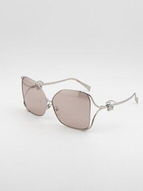 Versace VE2288 1001-5 Sunglasses Silver Butterfly Frame, Light Lenses